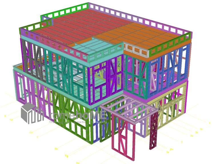 Structura metalica Structura lsf case la cheie casa structura metalică