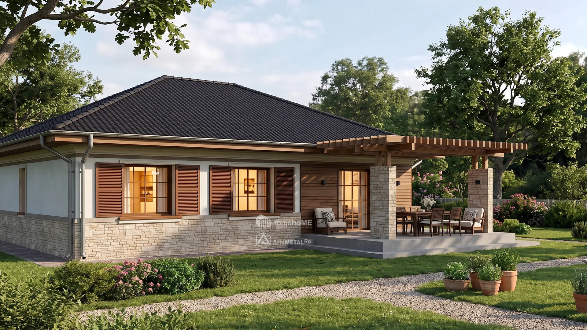 Casa Denisa văzută de sus