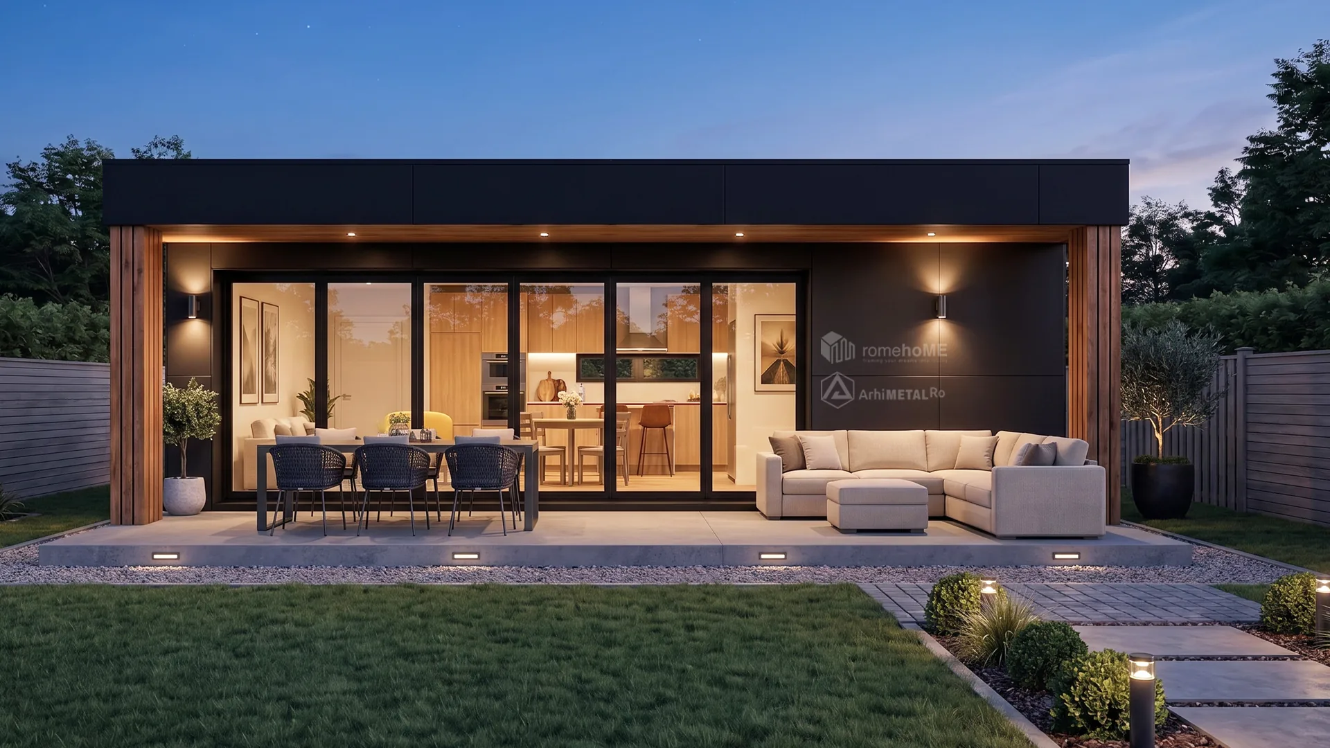 Casa Livia în lumină de zi