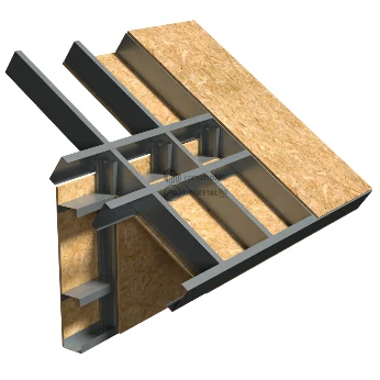 Acoperișuri cu pantă — Structura acoperișului cu căpriori din profile C
