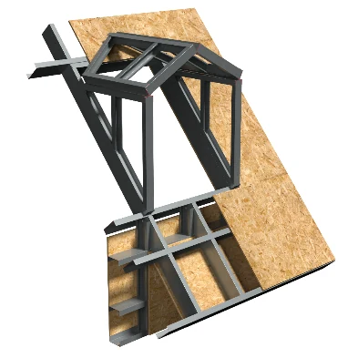 Acoperișuri cu pantă — Structura unei lucarne