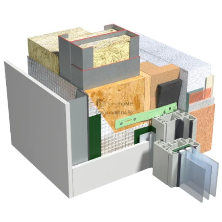 Tâmplărie — Montaj în afara structurii, în termoizolație, cu toc orb