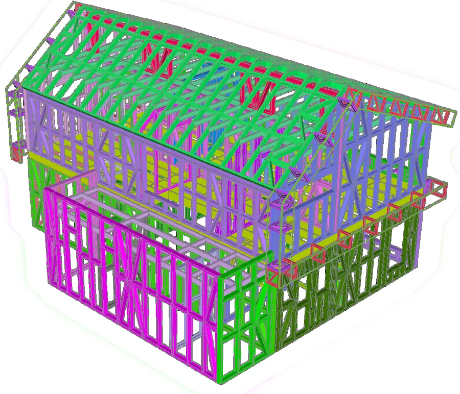 Structura metalică a proiectului CasaAB08