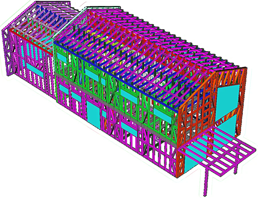 Structura metalică a proiectului CasaBO06