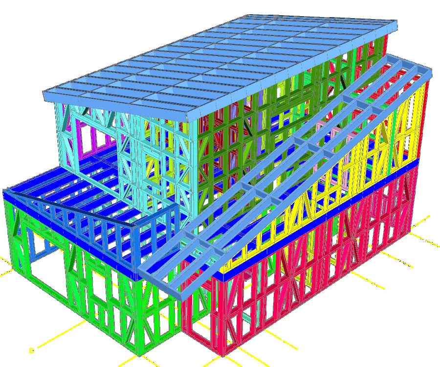 Structura metalică a proiectului CasaCN02
