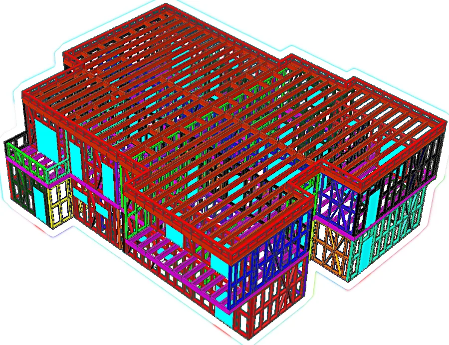 Structura metalică a proiectului CasacuplataAS 051