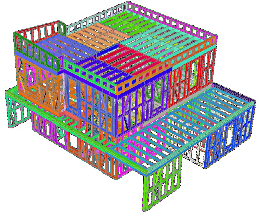 Structura metalică a proiectului CasaDA06