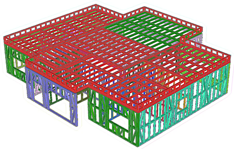 Structura metalică a proiectului CasaGE01