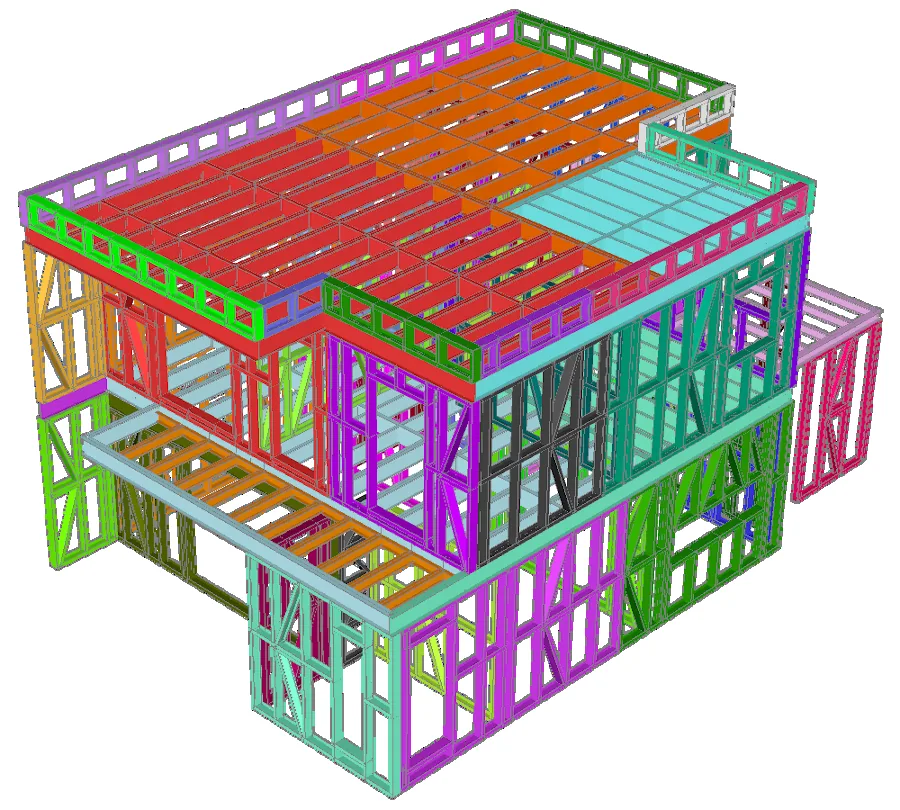 Structura metalică a proiectului CasaIN02