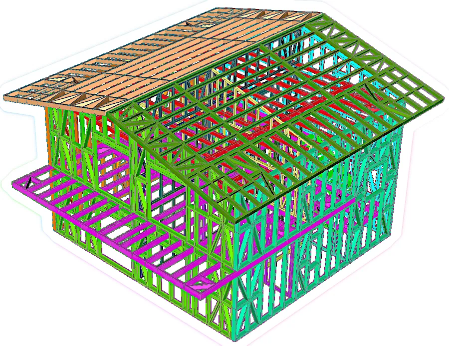 Structura metalică a proiectului CasaMA056