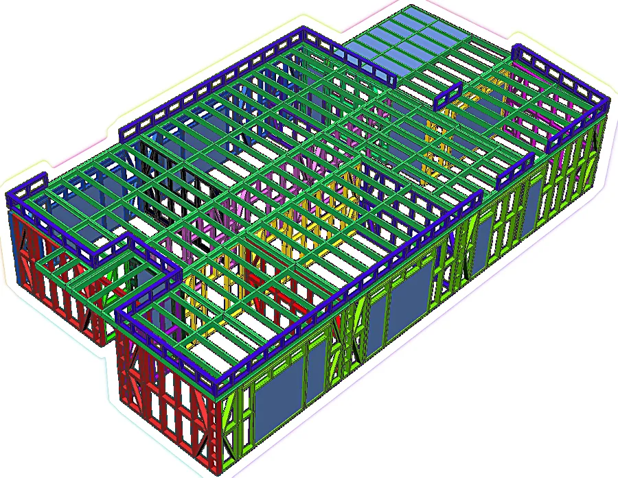 Structura metalică a proiectului CasaNV07