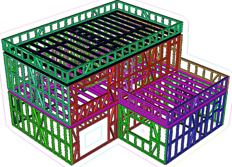 Structura metalică a proiectului CasaOS013