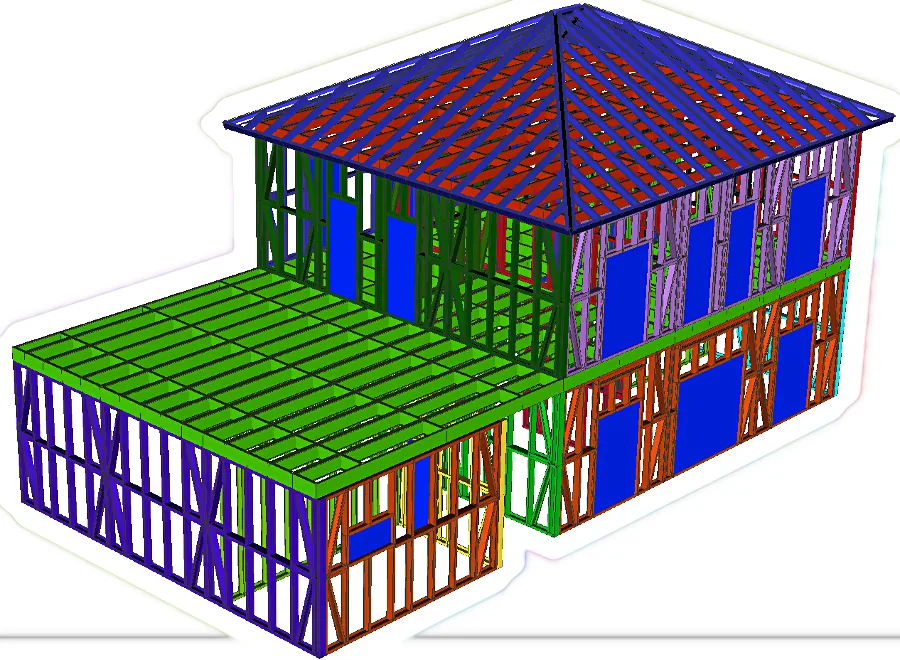 Structura metalică a proiectului CasaPA021