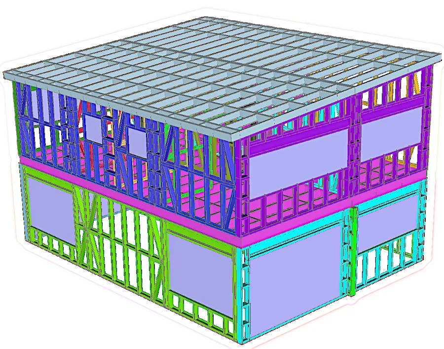 Structura metalică a proiectului CAsaSB02
