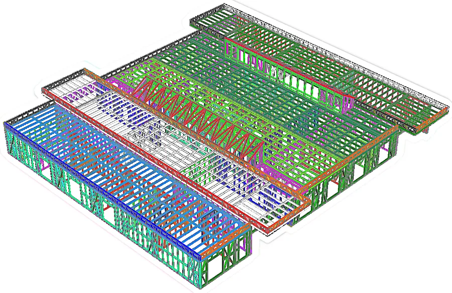 Structura metalică a proiectului GradinitaCS 11