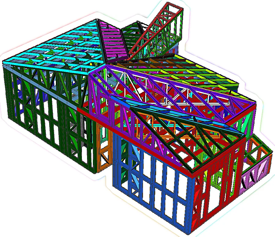 Structura metalică a proiectului MansardaNZ018