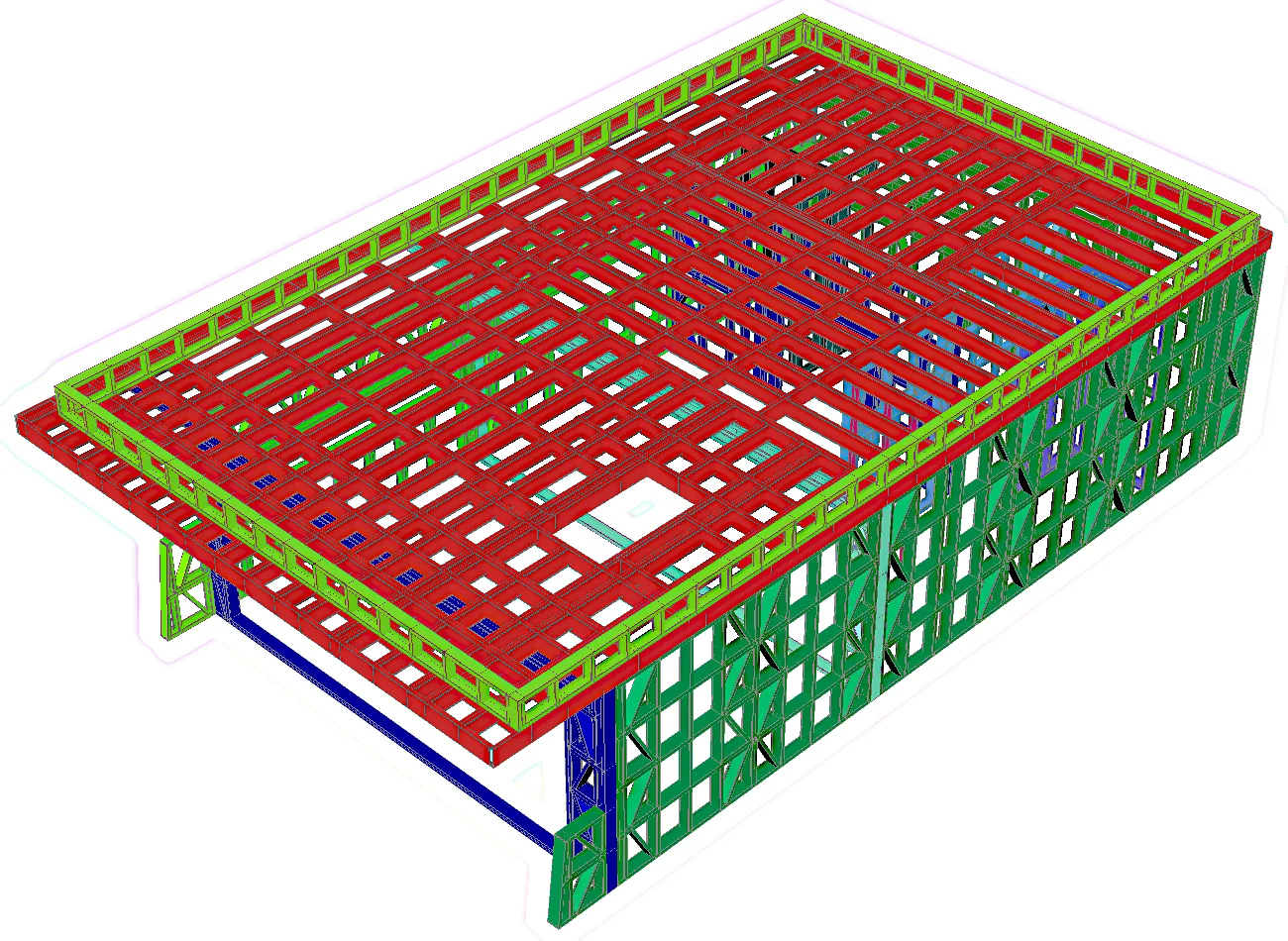 Structura metalică a proiectului SupraetajareNO01