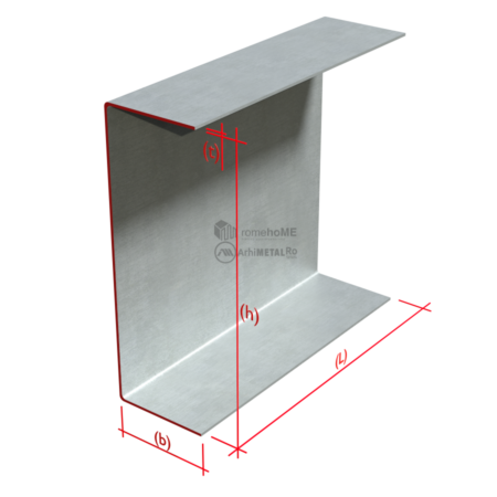 Profil U – dimensiuni
