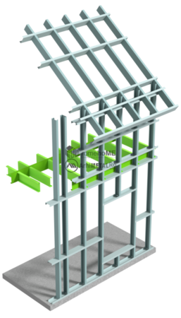 Constructie frame cu peretii continui
