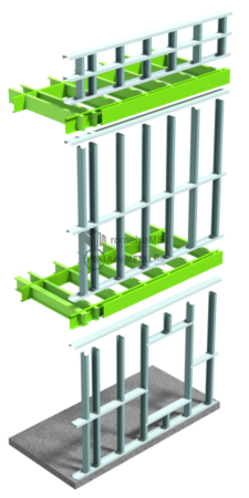 Constructie frame cu peretii separati de planseu