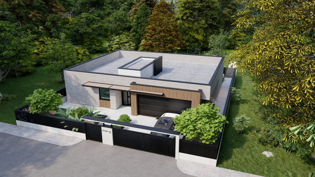 locuire matură într-o casă cu structură metalică RomeHome