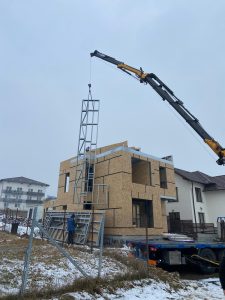 Construcții LSF cu structură metalică ușoară, proiectată precis pentru o casă eficientă energetic