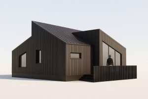 Casă structură metalică modernă eficientă energetic . Merită o casă pe structură metalică