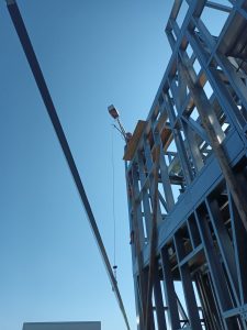 Casă pe structură metalică construită cu sistem LSF